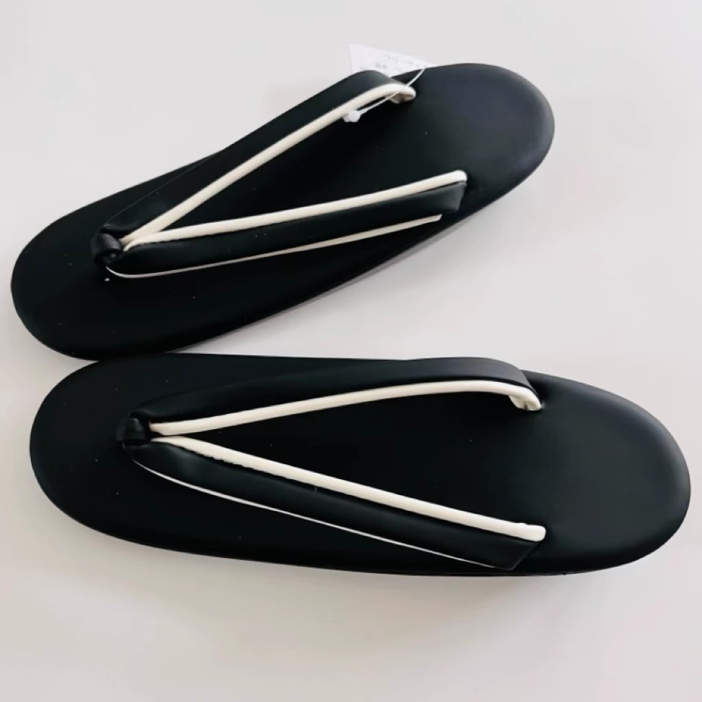 Geta Wooden Sandal - ผู้หญิงญี่ปุ่น Geta รองเท้าแตะ PU Soft-Sole Comfort