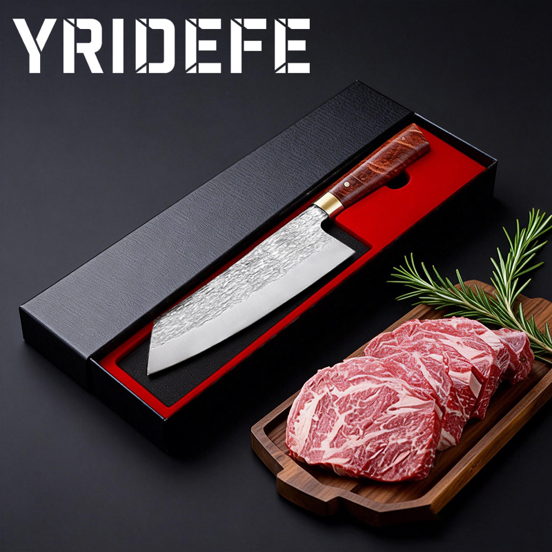 Japanese Knife - มีดทำครัวสไตล์ญี่ปุ่น อุปกรณ์ทำครัว มีดอเนกประสงค์สแตนเลสตีขึ้นรูปด้วยมือ พร้อมกล่องของขวัญ